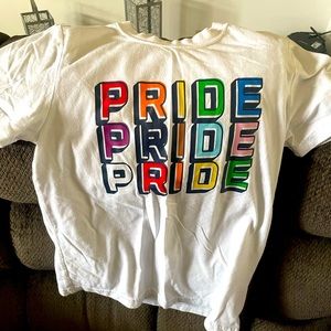 Kids, pride T-shirt, white size medium
